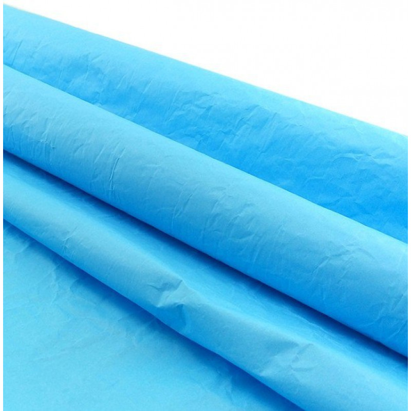 Бумага упаковочная жатая Эколюкс Голубой 70х100 см