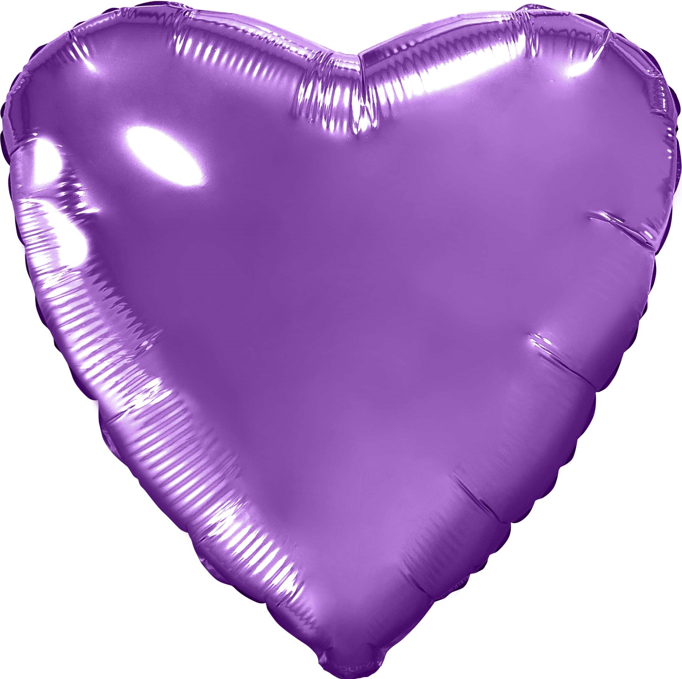 Шар фольга Сердце Пурпурный Ag 18"/45см с гелием
