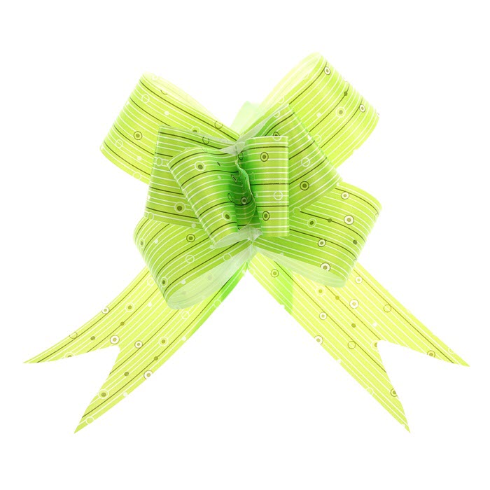 Бант - бабочка капли дождя на зеленом 5см