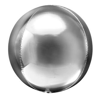 Сфера 3D SILVER 20"/51 см шар фольга