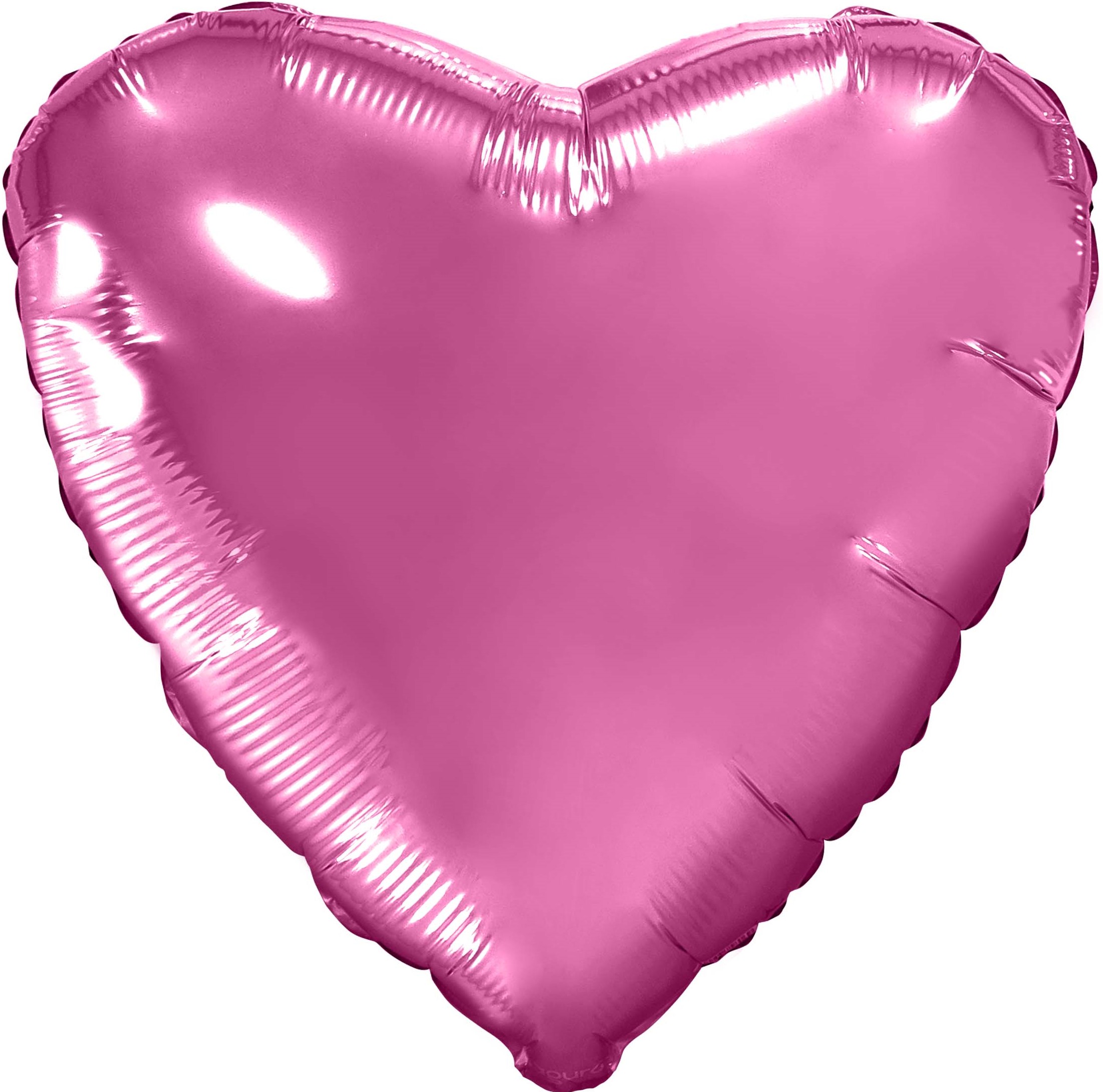 Шар фольга Сердце Большое Розовый пион 30"/75 см с гелием