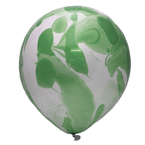 Воздушные шары с гелием и обработкой Многоцветный Green Зеленый 12