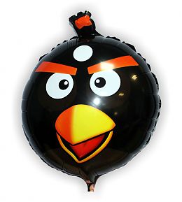 Фигура Angry Birds Черная 63х63 см шар фольга