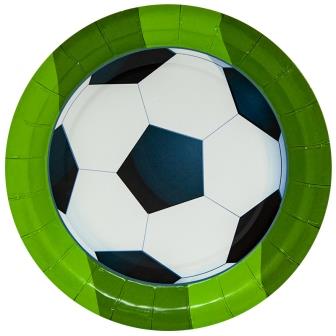 тарелки футбольный мяч 6шт 18см DB 77162
