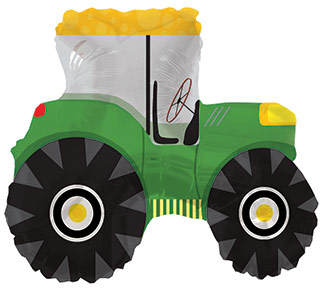 Фигура Трактор зеленый 69см шар фольга
