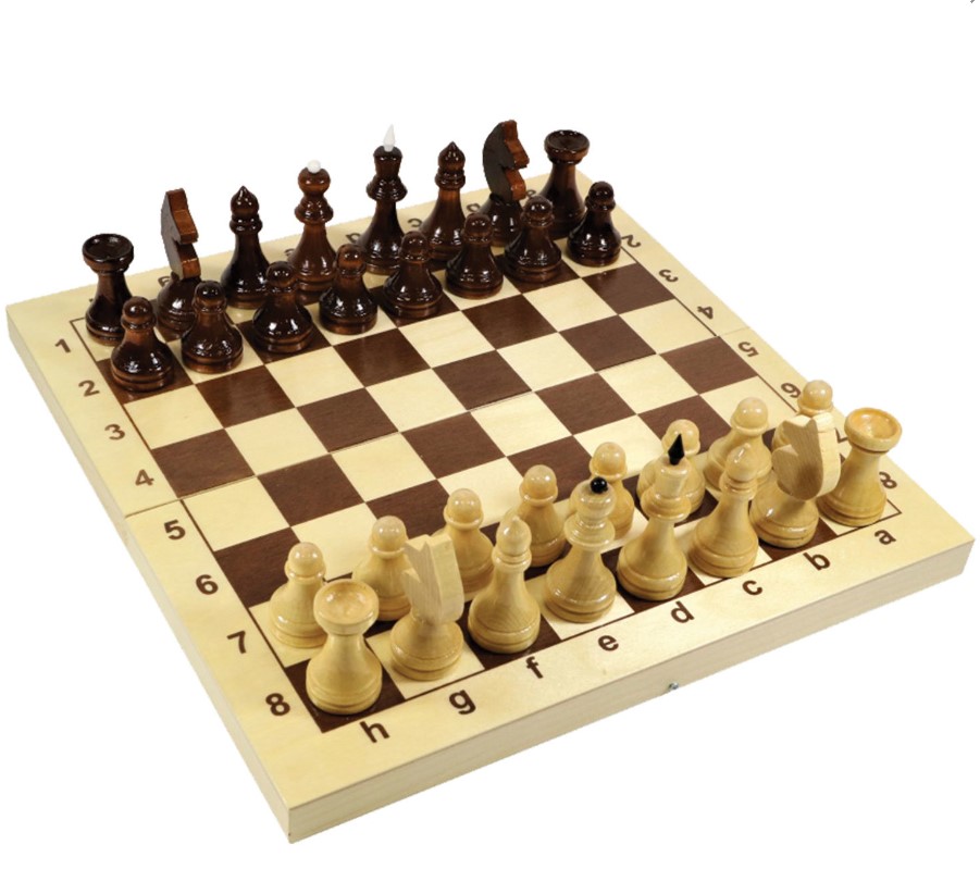 Игра настольная "Шахматы", 32 деревянные фигуры, деревянная доска 30х30, 10КОР 661961 10 КОРОЛЕВСТВО купить недорого в магазине ВесЛандия или с доставкой по Москве и России.