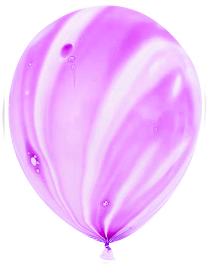 Воздушные шары с гелием и обработкой Мрамор Агат Violet Фиолетовый 12"/30 см