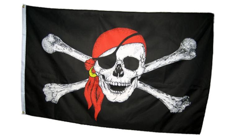 Флаг Пиратский развлекательный 145х90см