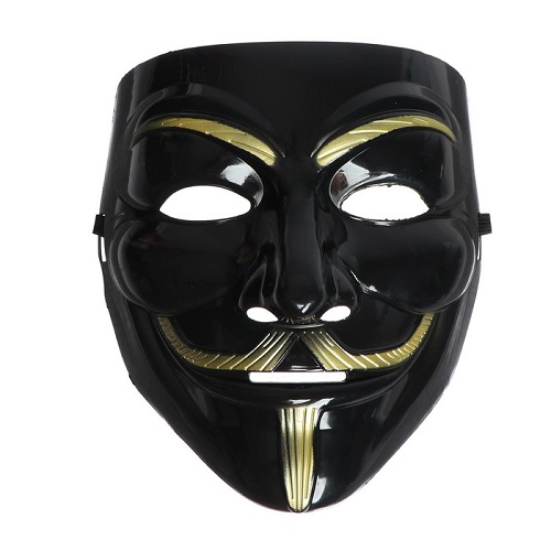 Карнавальная маска "Гай Фокс", цвет чёрный купить на Хэллоуин недорого с доставкой или в розницу в магазине рядом с м. Коньково в Москве