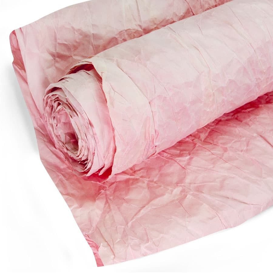 Бумага упаковочная жатая Эколюкс Нежно-розовый 70х100 см