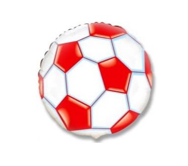 Круг Футбольный мяч красный 18