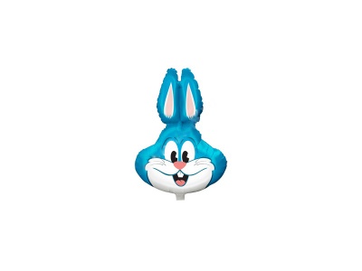 Фигура Кролик голубой 28"/70см шар фольга