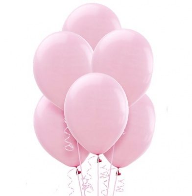 Облако из шаров c гелием 1 годик малышка Розовый 21 шар