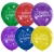 Воздушные шары С Днем Рождения Серпантин 2ст 30 см с гелием и обработкой Хай-флоат