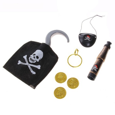 Набор пирата "Крюк" 7 предметов купить недорого с доставкой или в розницу в магазине рядом с м. Коньково в Москве