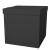 Коробка для воздушных шаров Черная 60х60х60 см