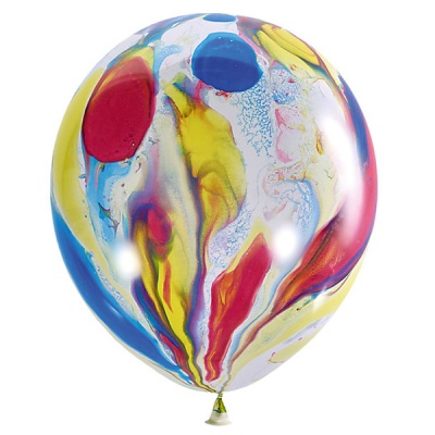 Воздушные шары с гелием и обработкой Многоцветный Градиент 12"/30 см