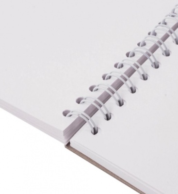 Скетчбук, белая бумага 100г/м2, 190х190мм, 60л, гребень, жёсткая подложка, B ART DEBUT