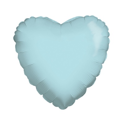 Сердце Baby Blue 18"/45см шар фольга
