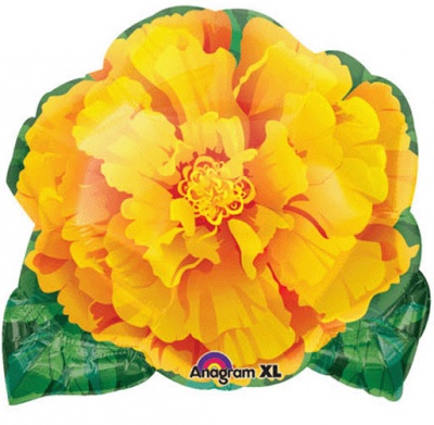 Фигура Цветок Ноготок 46х46 см шар фольга