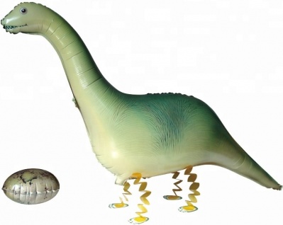 Ходячая фигура F Динозавр с яйцом 46"/117см шар фольга