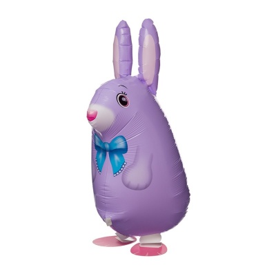 Ходячая фигура F Кролик фиолетовый 25"/64см шар фольга