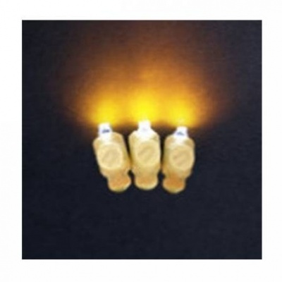 Светодиоды вкладыши 3D Plus желтые в защитном корпусе для воздушных шаров
