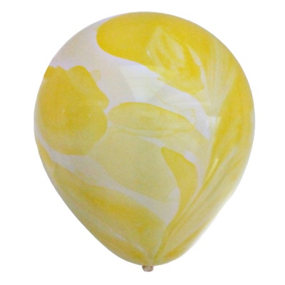 Воздушные шары с гелием и обработкой Многоцветный Yellow Желтый 12"/30 см