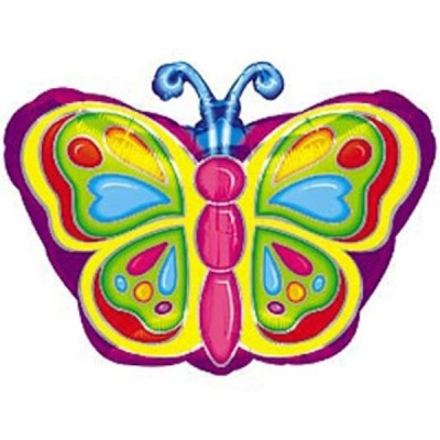 Фигура Бабочка Яркая 45х45 см шар фольга