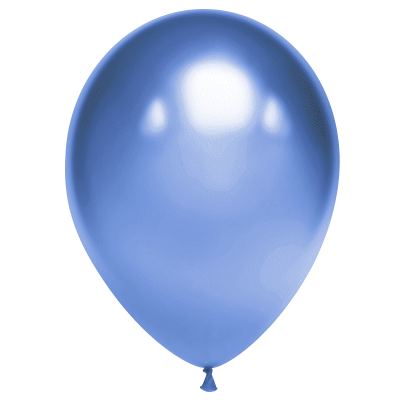 Воздушные шары с гелием и обработкой Chrome Blue Хром Синий DB 12"/30см