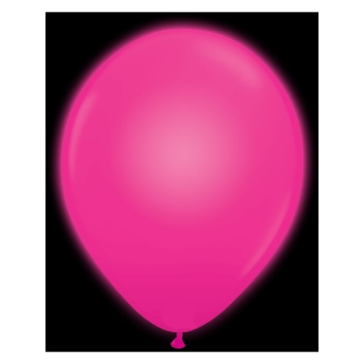 Воздушные шары с гелием и обработкой Светящиеся Пастель Pink Розовый 007 12"/30 см