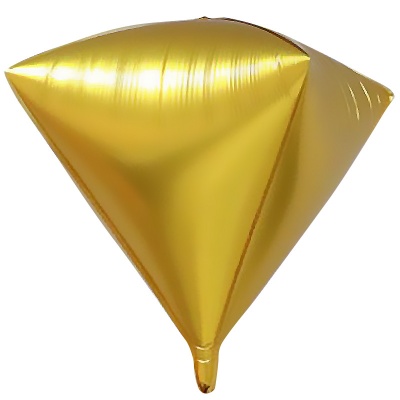 Шар F Алмаз Золото 24''/61 см фольга