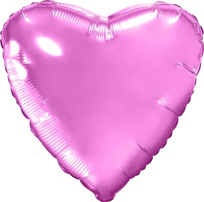 Шар фольга Сердце Pink Розовый Ag 18"/45см с гелием