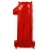 Шар фольга Цифра 1 Red Красный 40''/102 см с гелием