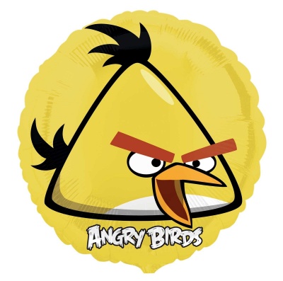 Круг Angry Birds Жёлтая 18"/45см шар фольга