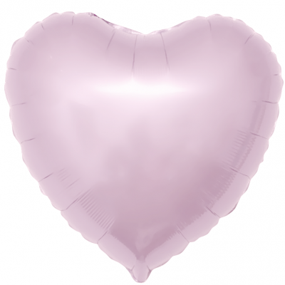 Сердце Светло-розовый 18"/45см шар фольга