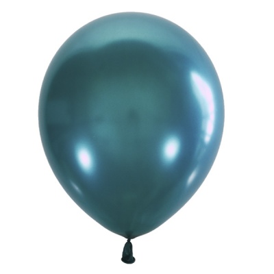 Воздушные шары с гелием и обработкой Металлик GREEN TEAL Зеленый чирок Морская волна 029 12"/30 см
