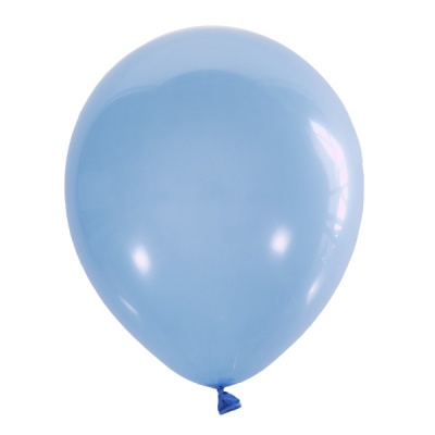 Воздушные шары с гелием и обработкой Пастель LIGHT BLUE Голубой 002 12"/30 см