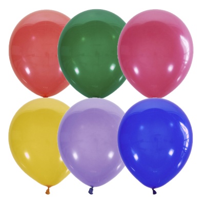 Воздушные шары с гелием и обработкой Премиум Декоратор Большой микс 14"/36см
