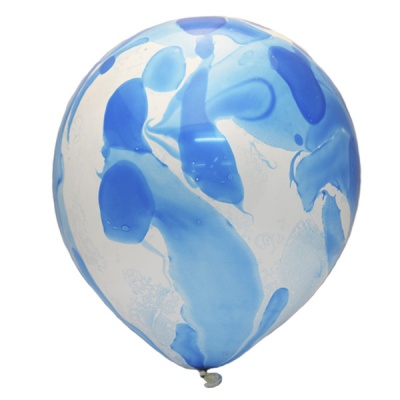 Воздушные шары с гелием и обработкой Многоцветный Blue Синий 12"/30 см