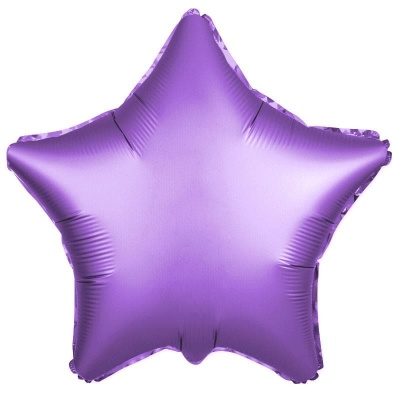 Звезда Фиолетовый Сатин 18"/45см шар фольга