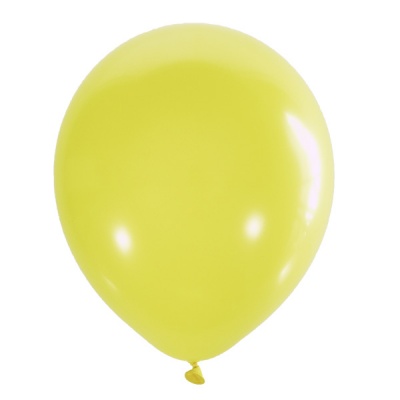 Воздушные шары с гелием и обработкой Пастель YELLOW Желтый 001 12"/30 см