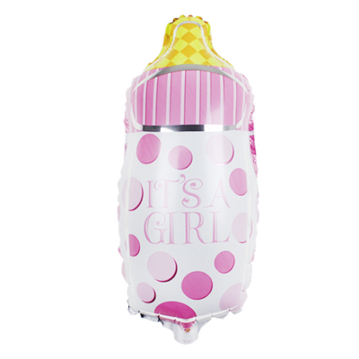 Фигура F Бутылочка для малышки Розовый 29''/74 см шар фольга