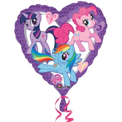 Сердце My Little Pony 18"/45см шар фольга