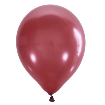 Воздушные шары с гелием и обработкой Металлик CHERRY RED Вишнево-красный 031 12"/30 см