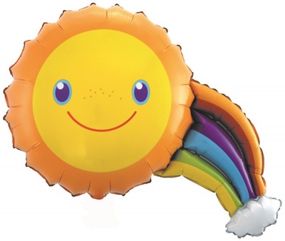 Фигура Солнечная радуга 36''/91 см шар фольга