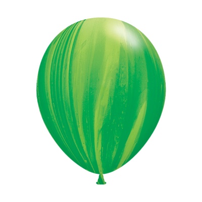 Премиум шар с гелием и обработкой Супер Агат Green Зеленый 11"/30 см