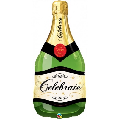 Фигура Бутылка шампанского 100см шар фольга