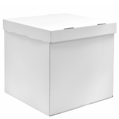 Коробка для воздушных шаров Белая 60х60х60 см