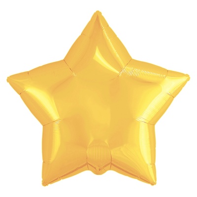 Звезда Желтый 18"/45см шар фольга A